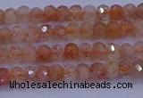 CRB1872 15.5 inches 2*3mm faceted rondelle sunstone beads