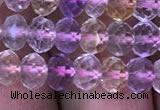 CRB1943 15.5 inches 4*6mm faceted rondelle ametrine beads