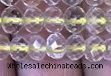 CRB1946 15.5 inches 4*6mm faceted rondelle lemon quartz beads