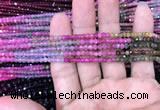 CRB1971 15.5 inches 3*4mm faceted rondelle tourmaline beads