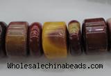 CRB199 15.5 inches 6*18mm - 13*18mm rondelle mookaite gemstone beads