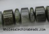 CRB203 15.5 inches 6*18mm - 13*18mm rondelle labradorite beads