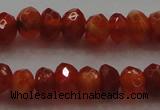 CRB216 15.5 inches 3*4mm faceted rondelle fire agate beads