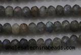 CRB225 15.5 inches 2.5*4mm faceted rondelle AB-color labradorite beads