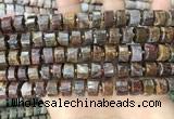 CRB2306 15.5 inches 8mm - 9mm faceted tyre pietersite beads