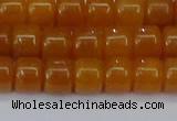 CRB2501 15.5 inches 6*8mm rondelle yellow jade beads wholesale