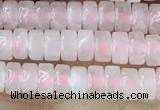 CRB2550 15.5 inches 2*4mm heishi rose quartz beads wholesale