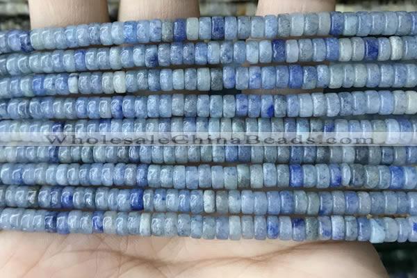 CRB2553 15.5 inches 2*4mm heishi blue aventurine beads wholesale