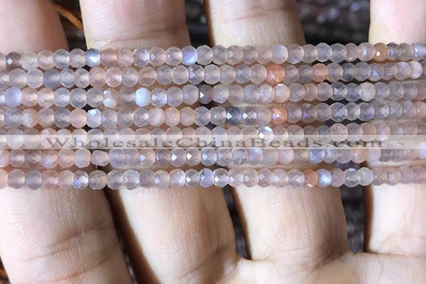 CRB2620 15.5 inches 2*3mm faceted rondelle moonstone beads