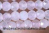 CRB2622 15.5 inches 2*3mm faceted rondelle rose quartz beads