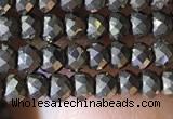 CRB2649 15.5 inches 2*3mm faceted rondelle pyrite beads wholesale