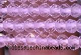 CRB2662 15.5 inches 2*3mm faceted rondelle white crystal beads