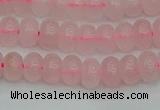 CRB2800 15.5 inches 4*6mm rondelle rose quartz beads wholesale