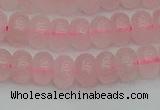 CRB2801 15.5 inches 5*8mm rondelle rose quartz beads wholesale