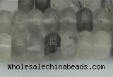 CRB2806 15.5 inches 5*8mm rondelle cloudy quartz beads wholesale