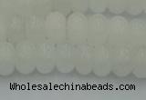 CRB2811 15.5 inches 5*8mm rondelle white jade beads wholesale