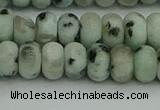 CRB2851 15.5 inches 5*8mm rondelle sesame jasper beads