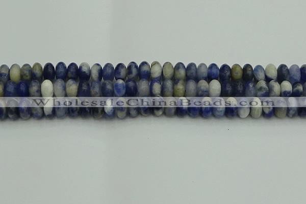 CRB2882 15.5 inches 6*10mm rondelle sodalite beads wholesale