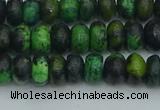 CRB2895 15.5 inches 4*6mm rondelle chrysocolla beads wholesale