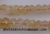 CRB302 15.5 inches 5*8mm - 10*14mm faceted rondelle citrine beads