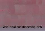 CRB311 15.5 inches 8*12mm tyre matte rose quartz beads wholesale