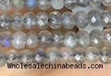 CRB3121 15.5 inches 2*3mm faceted rondelle tiny labradorite beads