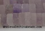 CRB315 15.5 inches 8*12mm tyre matte amethyst gemstone beads