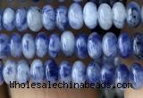 CRB4005 15.5 inches 2.5*4.5mm rondelle blue spot stone beads wholesale