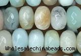 CRB4100 15.5 inches 4*6mm faceted rondelle amazonite beads