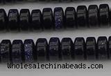 CRB420 15.5 inches 5*8mm rondelle blue goldstone beads wholesale