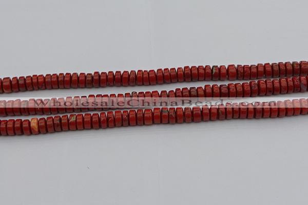 CRB438 15.5 inches 5*8mm rondelle red jasper beads wholesale