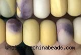 CRB5072 15.5 inches 5*8mm rondelle matte mookaite beads wholesale