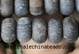 CRB5077 15.5 inches 5*8mm rondelle matte bronzite beads wholesale