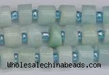 CRB530 15.5 inches 5*8mm tyre Chinese amazonite beads wholesale