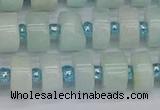 CRB531 15.5 inches 6*10mm tyre Chinese amazonite beads wholesale