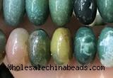 CRB5339 15.5 inches 5*8mm rondelle Indian agate beads wholesale