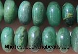 CRB5345 15.5 inches 5*8mm rondelle green jasper beads