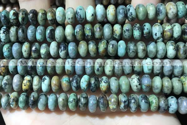 CRB5348 15.5 inches 5*8mm rondelle African turquoise beads