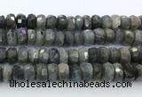 CRB5622 15.5 inches 7*11mm - 8*12mm faceted rondelle labradorite beads