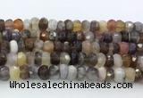 CRB5627 15.5 inches 4*7mm - 5*8mm faceted rondelle Botswana agate beads