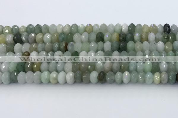 CRB5633 15.5 inches 4*7mm faceted rondelle jade beads