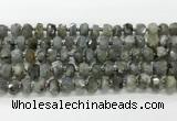 CRB5656 15.5 inches 6*10mm-7*11mm faceted rondelle labradorite beads wholesale