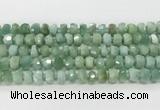 CRB5658 15.5 inches 6*10mm-7*11mm faceted rondelle jade beads wholesale