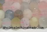 CRB5697 15 inches 6*6mm morganite beads wholesale