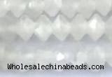 CRB5741 15 inches 2*3mm faceted white moonstone beads