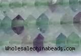 CRB5744 15 inches 2*3mm faceted fluorite beads