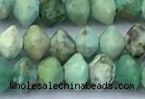 CRB5745 15 inches 2*3mm faceted turquoise beads