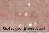 CRB5806 15 inches 4*6mm, 5*8mm, 6*10mm faceted rondelle rose quartz beads