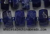 CRB585 15.5 inches 8*18mm faceted rondelle sodalite beads