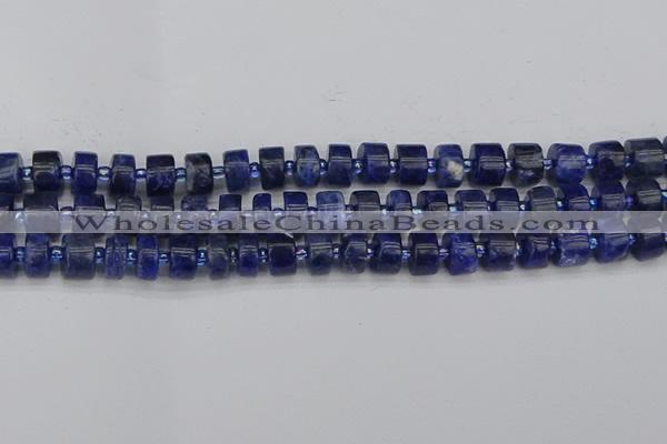 CRB639 15.5 inches 6*10mm tyre sodalite gemstone beads